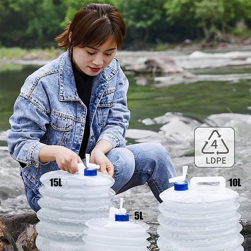 5L/10L/15L Water Storage for Outdoor Camping, Hiking, Emergency