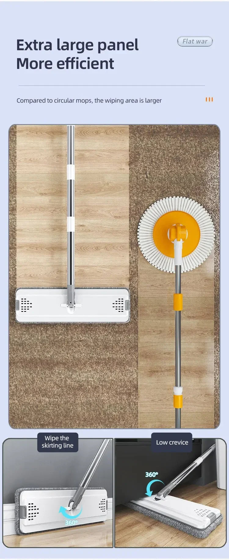 Hand Free Flat Mop