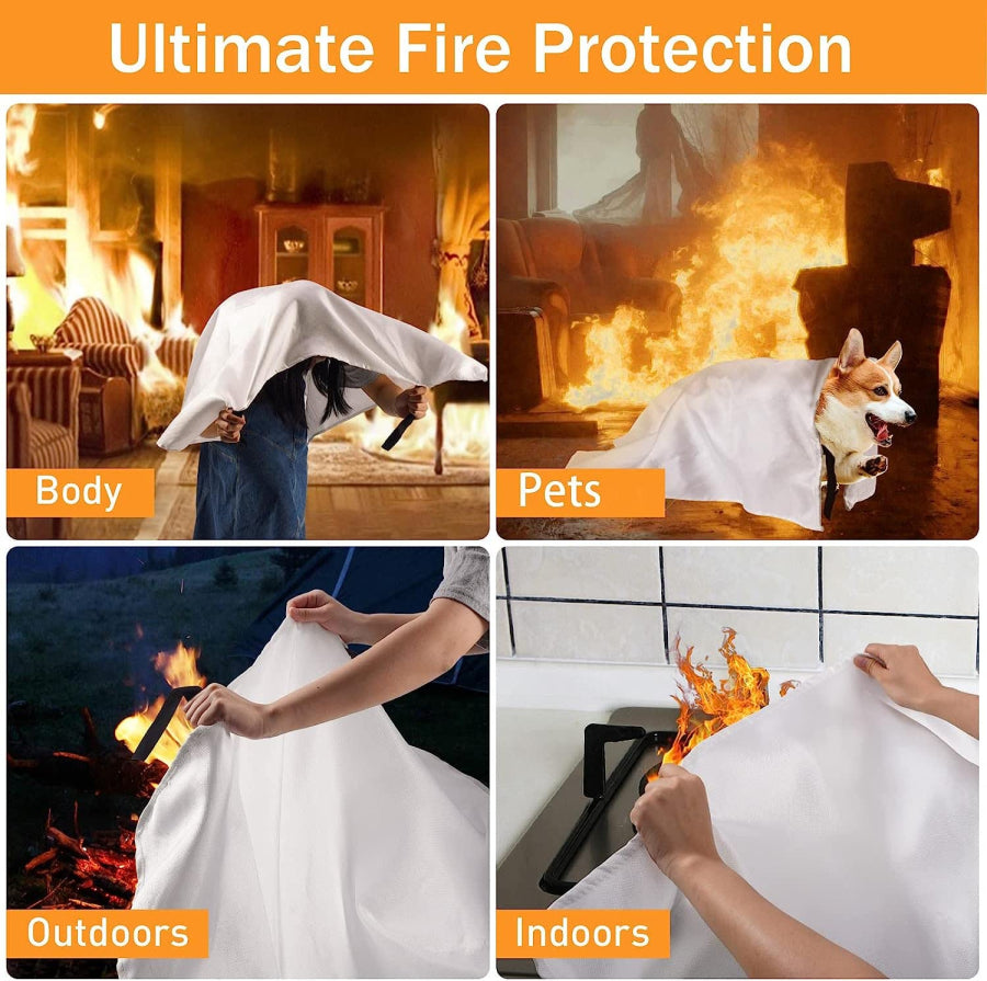 Fiberglass Emergency Fire Blanket