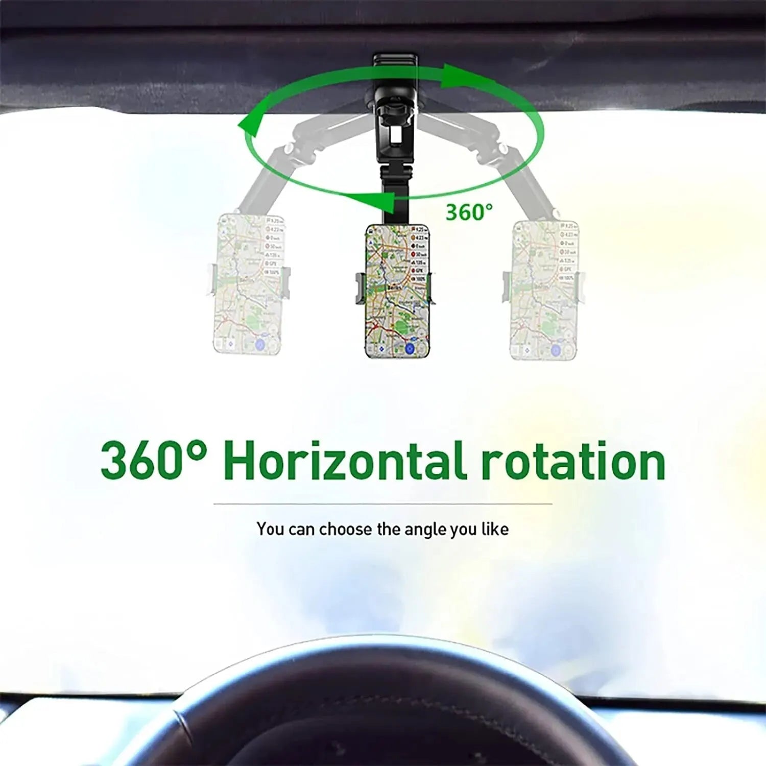 360 Rotating Car Phone Holder